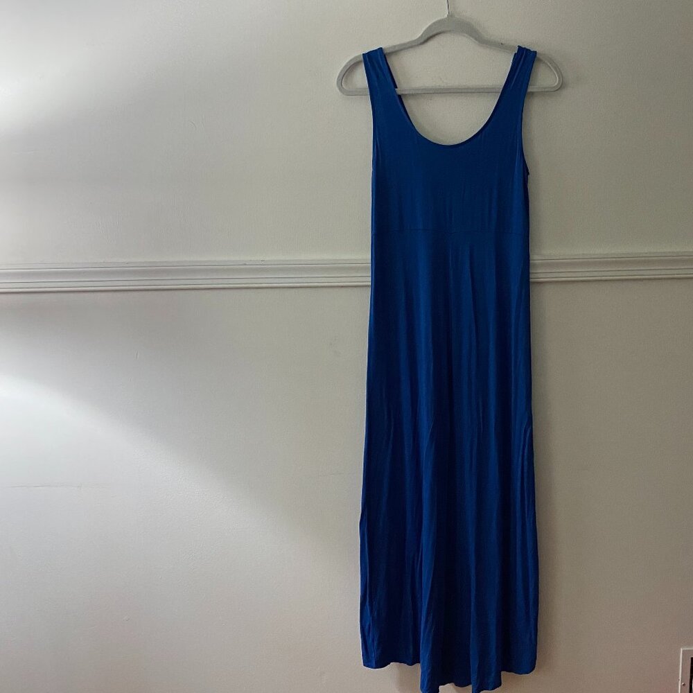 Vince Blue Jersey‎ Sleeveless Maxi Dress Size Medium - Picture 2 of 8